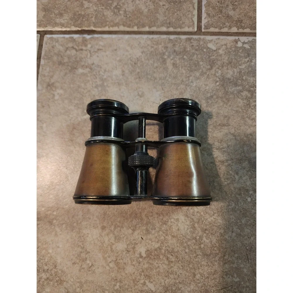 Antique Mollenkopf Stuttgart Brass Field Glasses Vintage Binoculars Germany